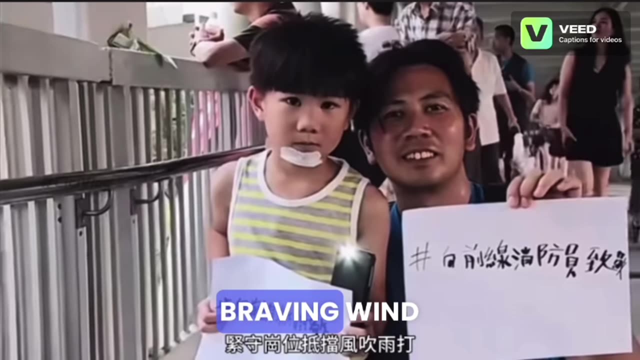 "True Heroes" as a tribute to the HK firefighters who battled the blaze at Wang Fuk Court