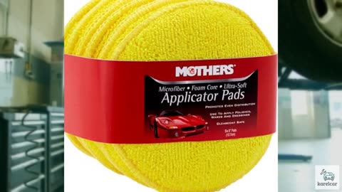 Mothers Microfiber Polishing Pad and Cleaning Pads for Car Detailing, 5 Inch Dia