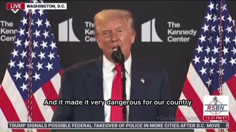 President Trump ended his Q&A session with the media by addressing the Grand Conspiracy