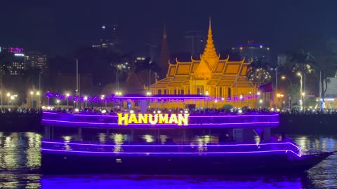 River cruise in Phnom Penh, Cambodia
