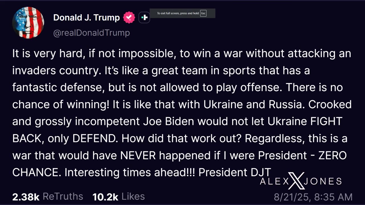 The Alex Jones Show _ SEG 1 - 21-Aug-2025