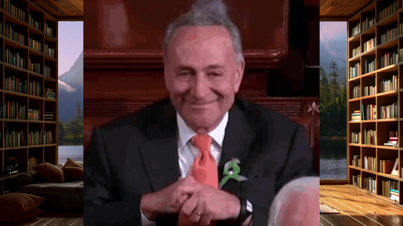 CHUCK SCHUMER TRAPPED BY TRUMP