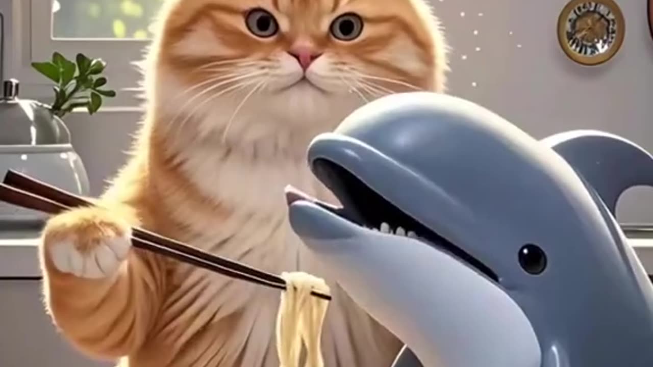 Cutest Rescue Ever: Feline Friend Aids Marine Beast