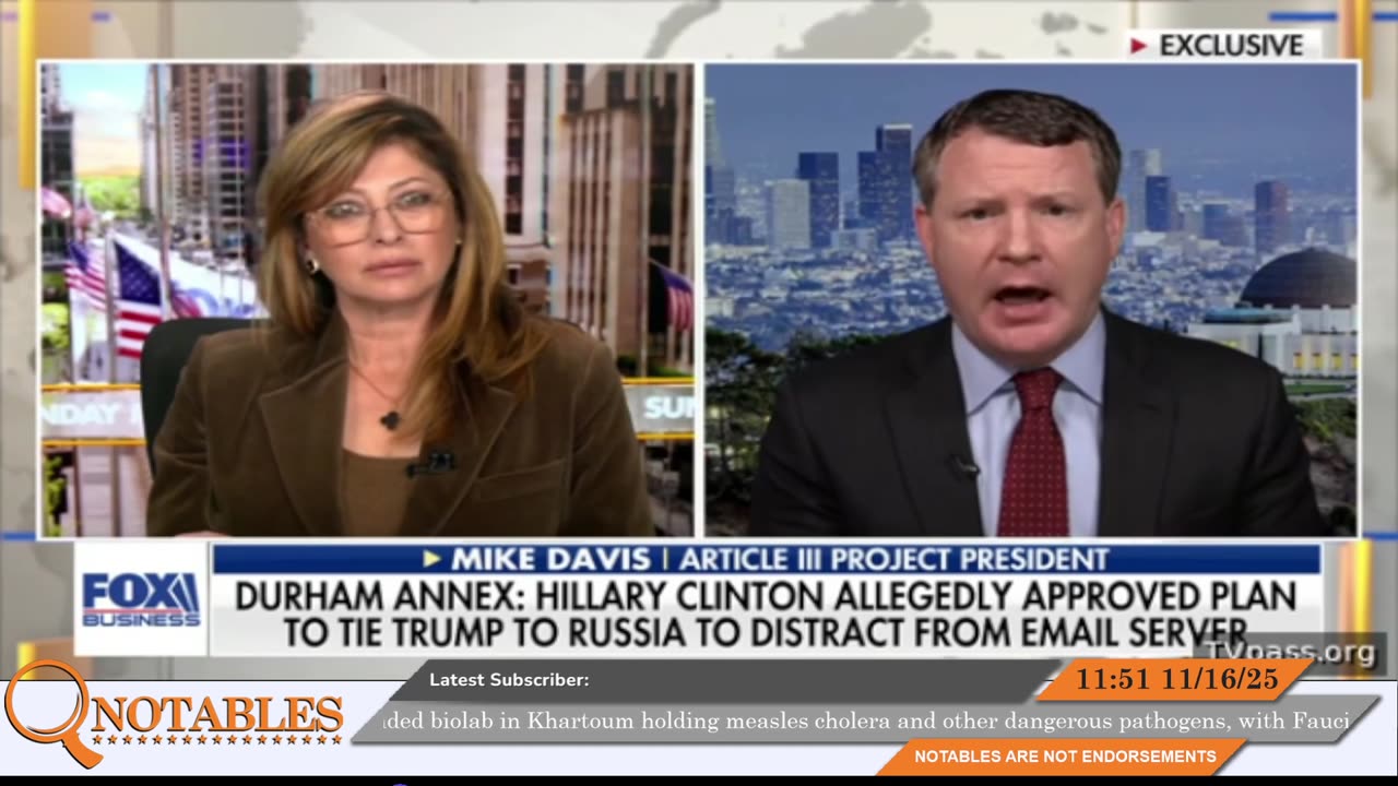 Mike Davis Joins Maria Bartiromo on Sunday Morning Futures