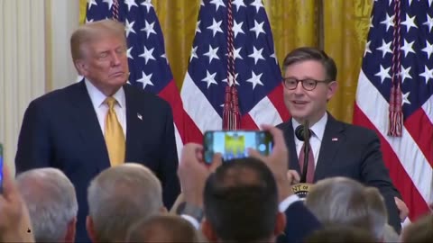 Speaker with President Trump 'We have been making history together....'