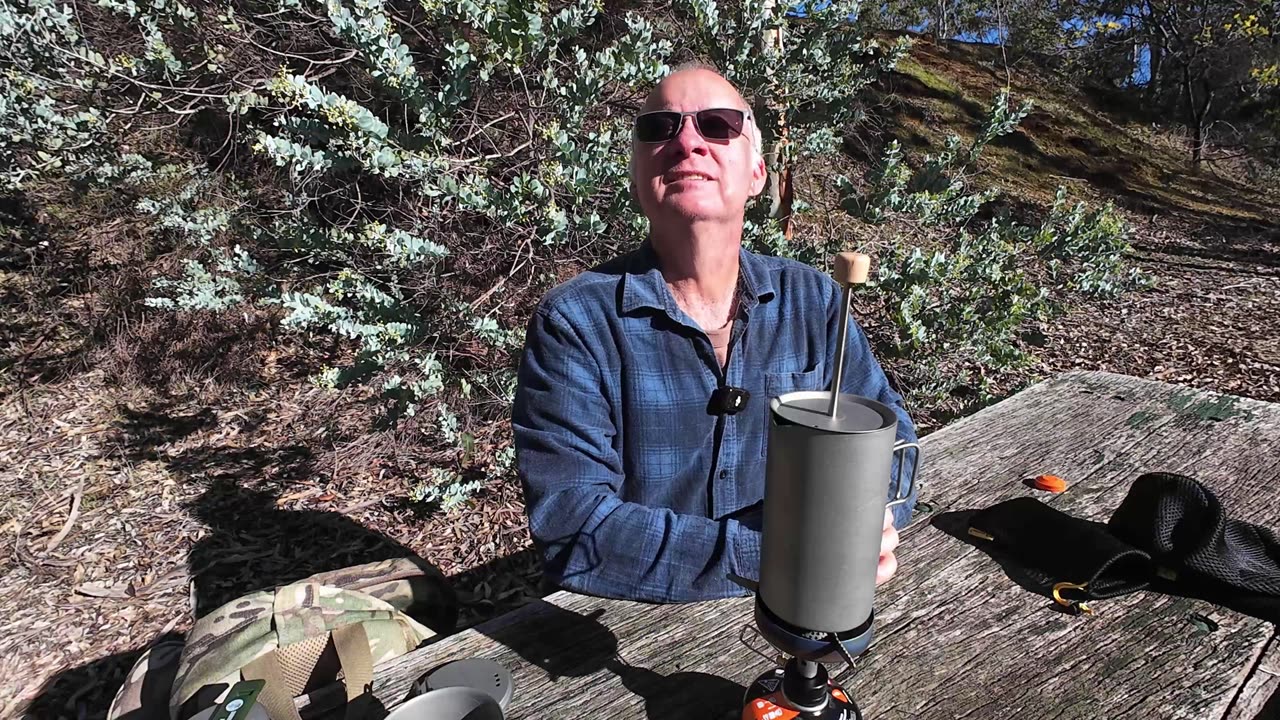 SilverAnt Titanium Coffee Press Kit With Cup Container