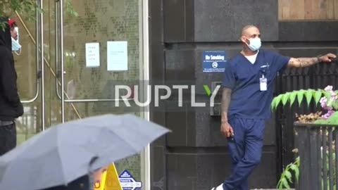 Ruptly in New York Where Many People Are Currently Going to be Vaccinated Against Monkeypox