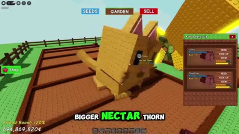 I Started With Only 1 Nectar Thorn Seed To Become Trillionaire And Earned 5 Trillion In Grow Garden