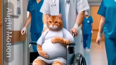 Cat in Labour