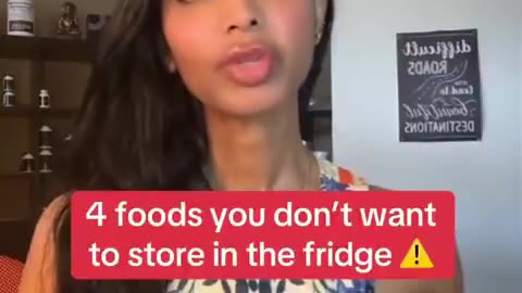 4 foods you don't want to store in the fridge 👇