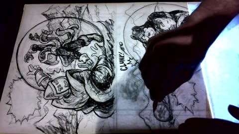 Art Timelapse: Charcoal Art for Page 15