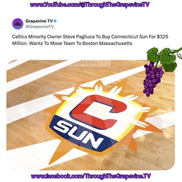 Celtics Minority Owner Steve Pagliuca To Buy Connecticut Sun For $325M, Plans Move To Boston
