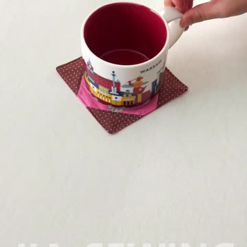 Mug Coaster ☕✨ | DIY | Quick Sewing Tips No.297