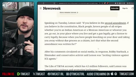 Don Lemon Calls For ARMED Uprising Against ICE | Tim Pool