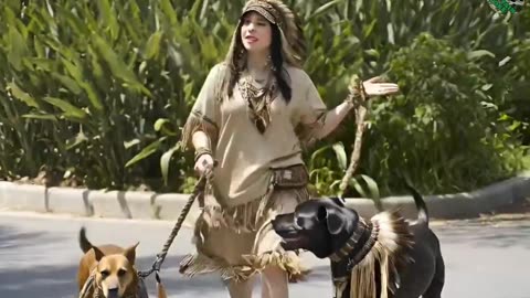 Billie eilish walking her dogs