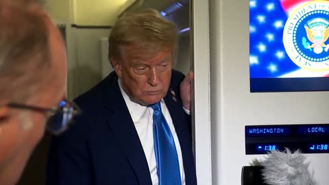 President Donald Trump Speaks Out on Air Force One - June 17, 2025