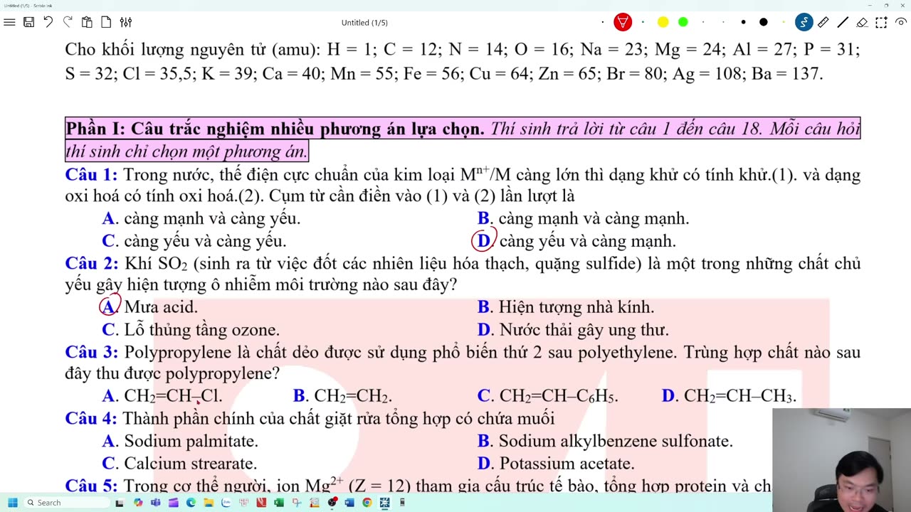 33 "VIDEO CHỮA ĐỀ THI THỬ SỞ HÀ TĨNH "