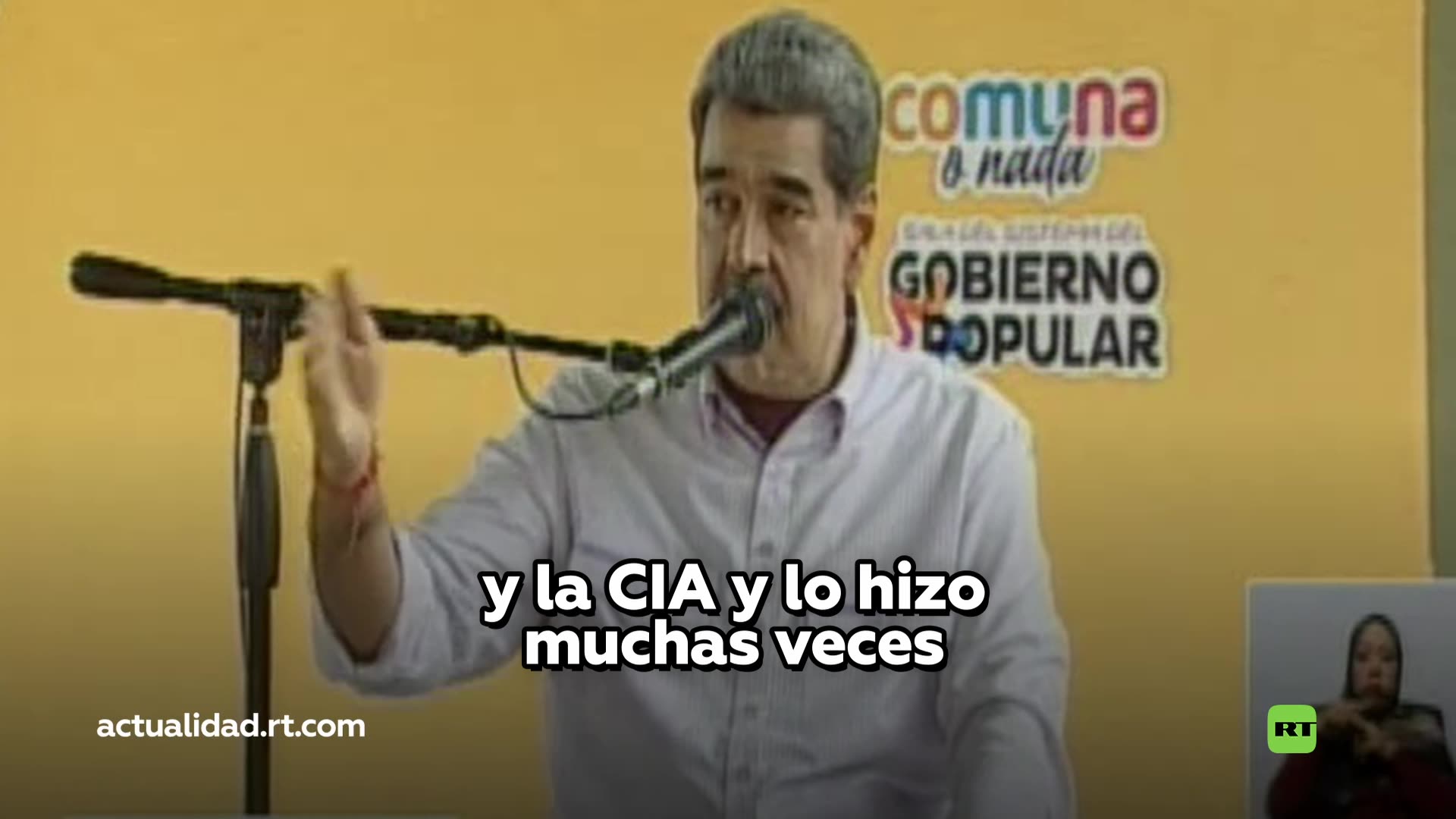 Maduro denuncia que la campaña de la Casa Blanca y la CIA busca justificar cualquier cosa