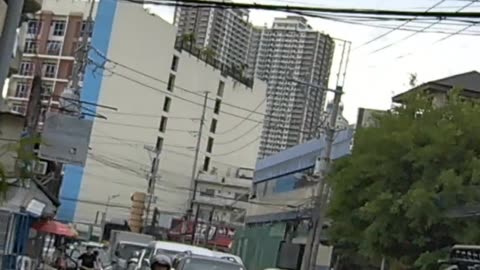 Traffic Galore - Edison Street in Makati City, Philippines