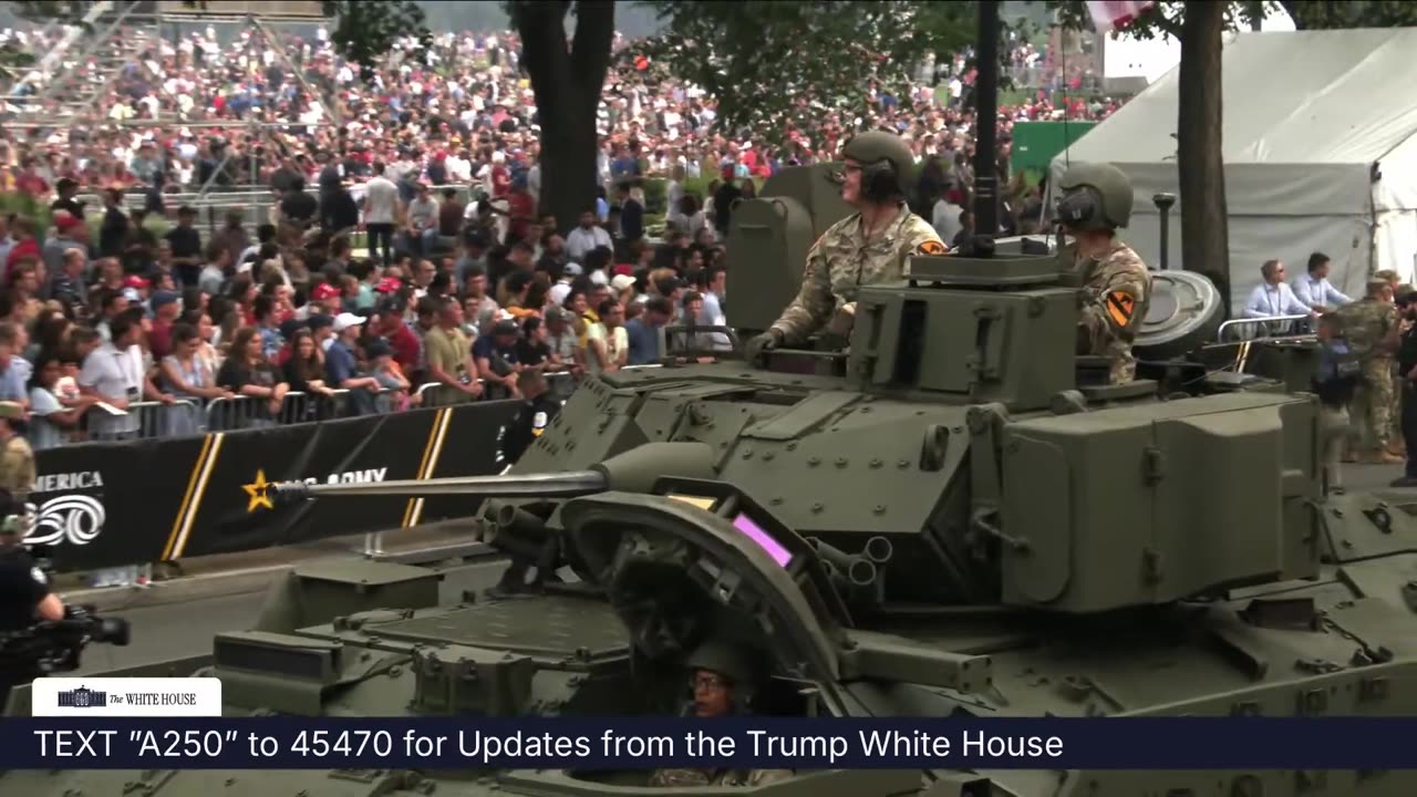 President Trump Participates in the 250th Anniversary of the U.S. Army Grand Military Parade