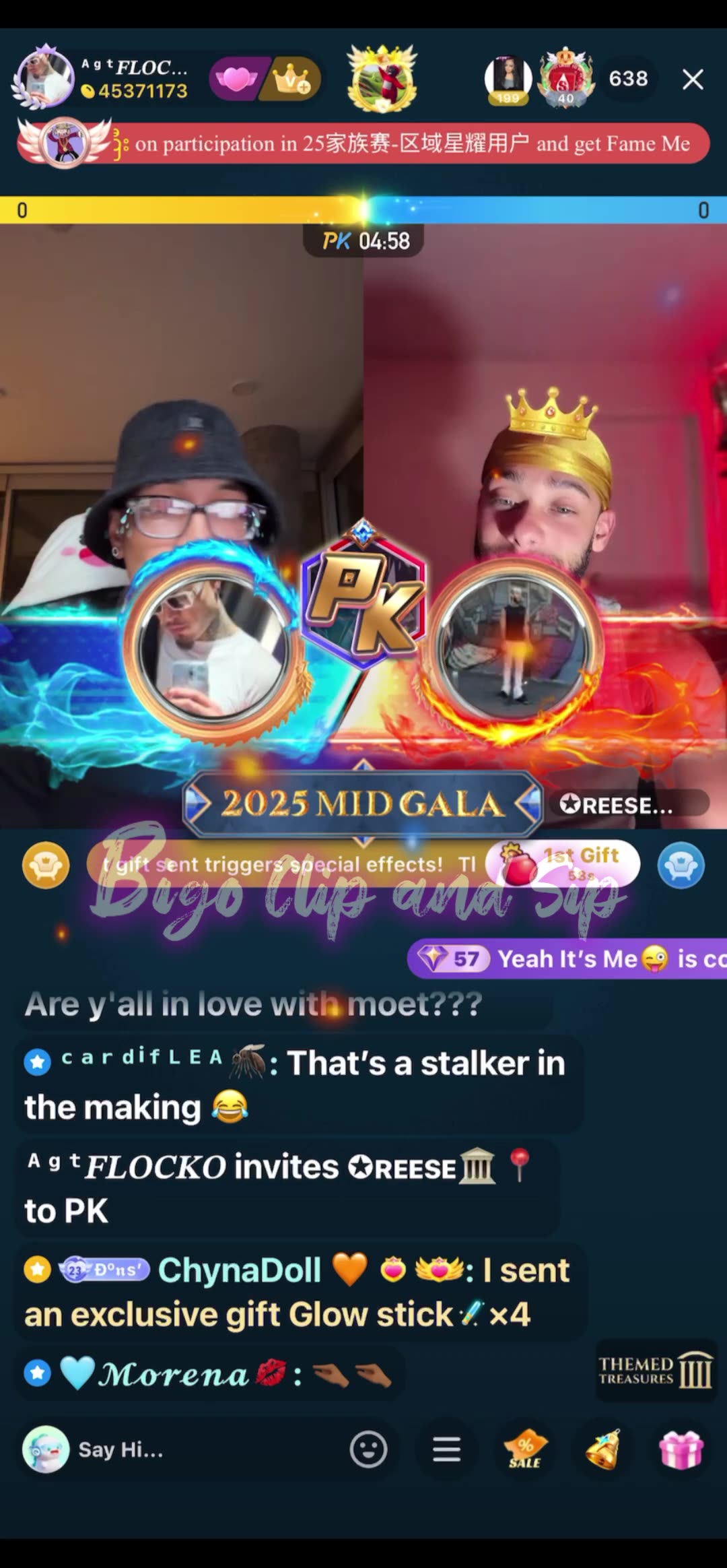 Flocko lines Reese n gives him more history of Moet 8/2/25 #bigoclipandsip