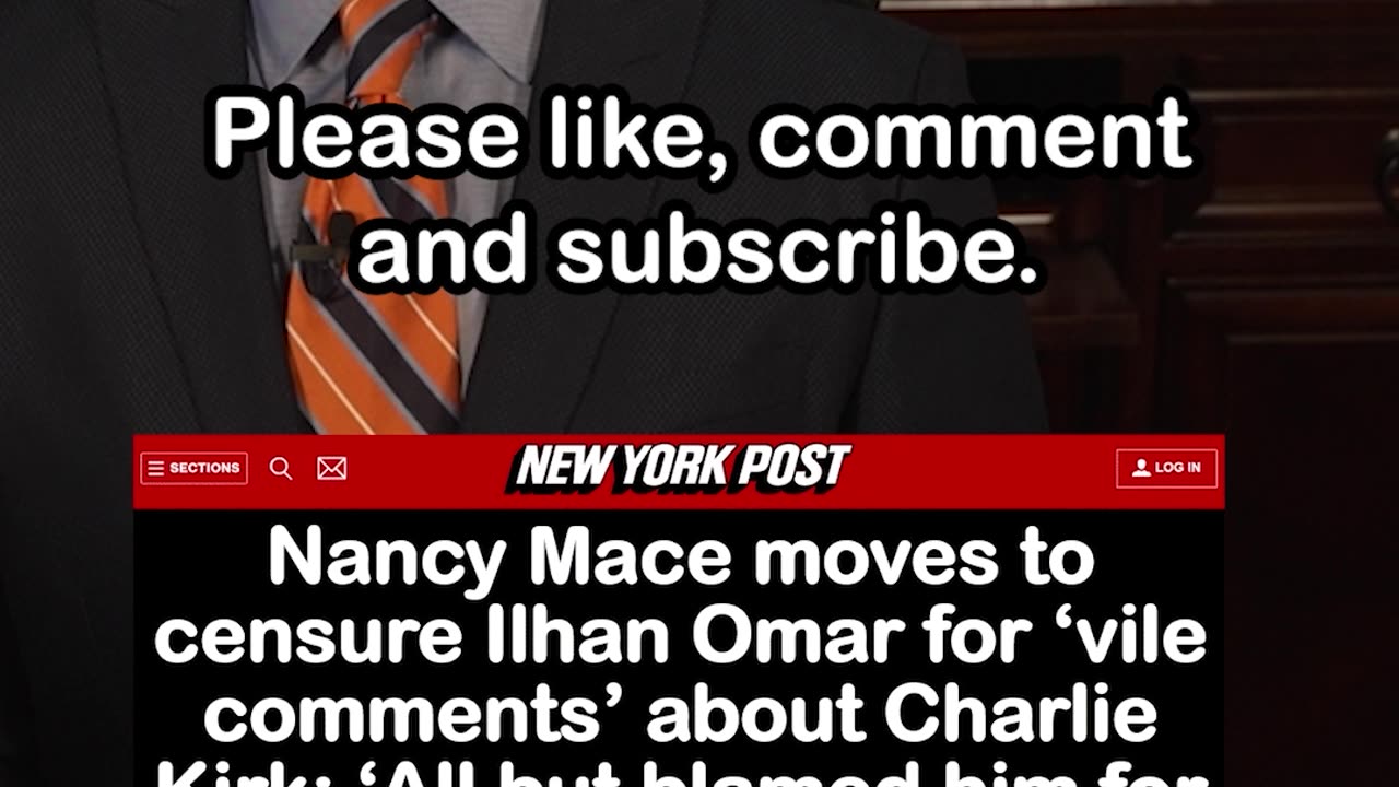 Nancy Mace moves to censure Ilhan Omar for ‘vile comments’ about Charlie Kirk