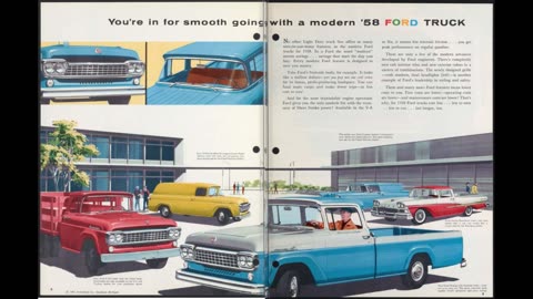 1958 Ford Light Duty Trucks Catalog No Sound, Historical Reference
