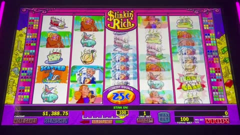 Stinkin Rich. 30 Free Games!!! Jackpot Hand Pay!