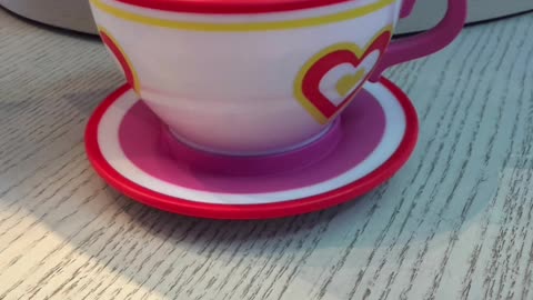 Disney Parks Mickey and Minnie Mouse in The Mad Tea Party Teacup Ride Spinning Toy #shorts
