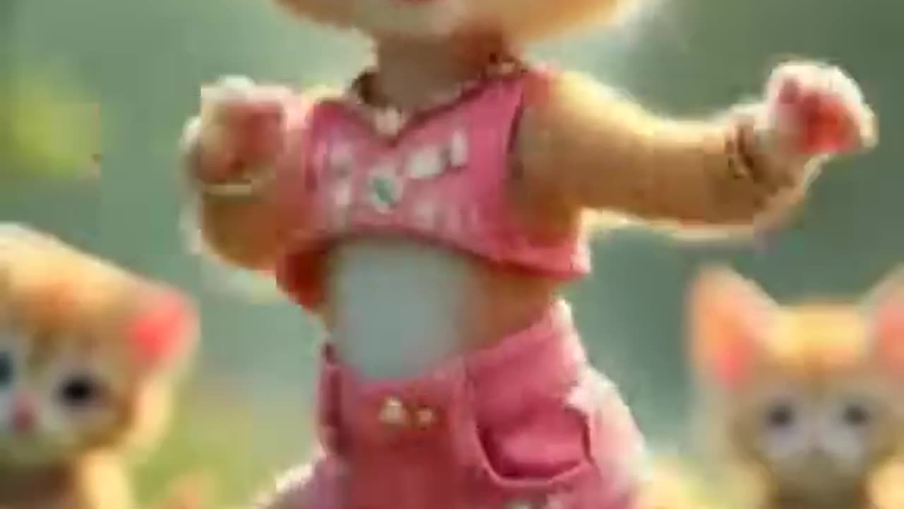 Dancing kitty