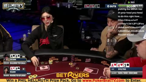 Phil Hellmuth, Jungleman, Xuan Liu, 3COIN ♦ Day 2♦ Livestream High Stakes Poker Cash Game
