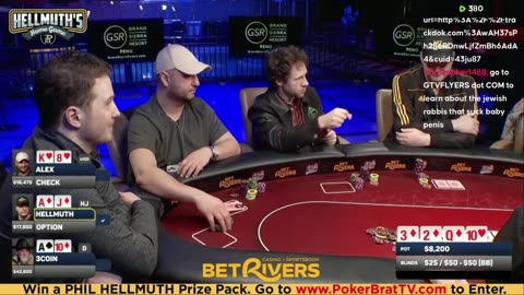 Phil Hellmuth, Jungleman, Xuan Liu, 3COIN ♦ Day 2♦ Livestream High Stakes Poker Cash Game