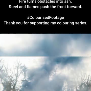 Blazing Path British Flamethrower Tank Demonstration #ColourisedHistory