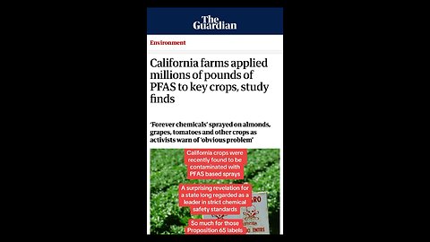 California spraying chemicals on crops…