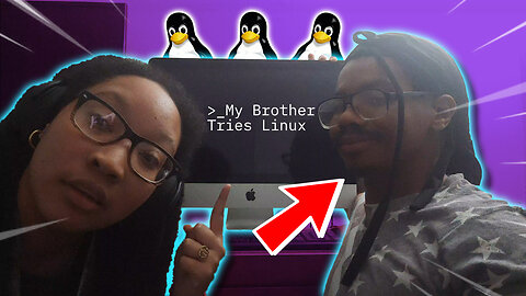 My Brother Tries Out Linux in the Weirdest Way Possible!