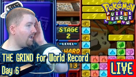 Day 6 of THE GRIND For Salty Competition Edition, Doods! [Pokémon Puzzle League Speedruns]