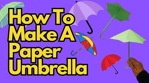 DIY Paper Umbrella | Beautiful & Easy Origami Craft Idea