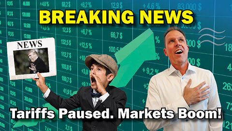 Tariffs Paused. Markets Boom! (Why you can't time the market.)