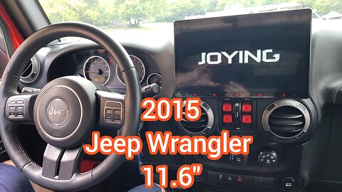 2015 Jeep Wrangler 11.6" Joying Radio & Backup Camera Install, Plug & Play Model