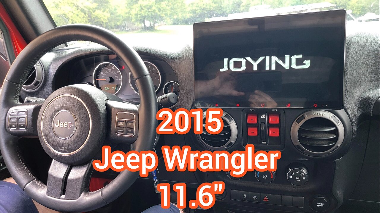 2015 Jeep Wrangler 11.6" Joying Radio & Backup Camera Install, Plug & Play Model
