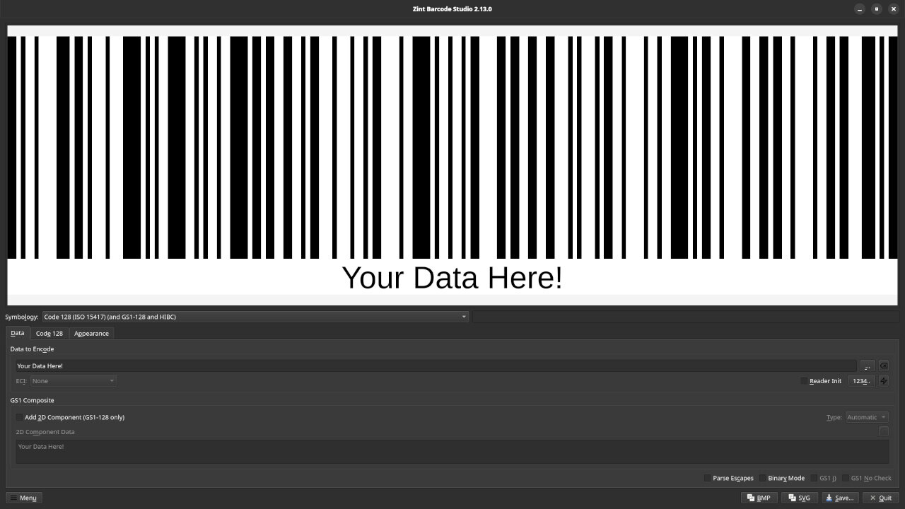 Zint Barcode Studio Review