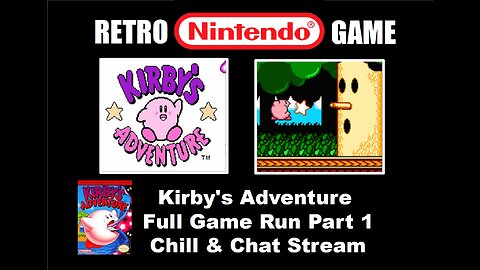 Kirby's Adventure Full Game Run: Chill & Chat with BrightGaming playing a Classic NES Nintendo Game