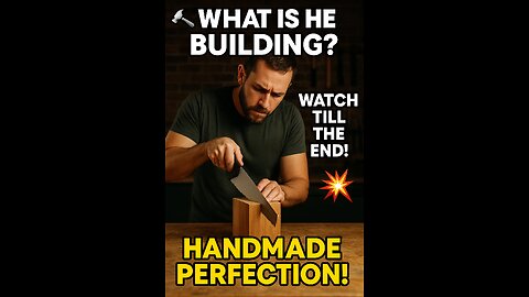 Can You Guess What He's Making Out of Wood?