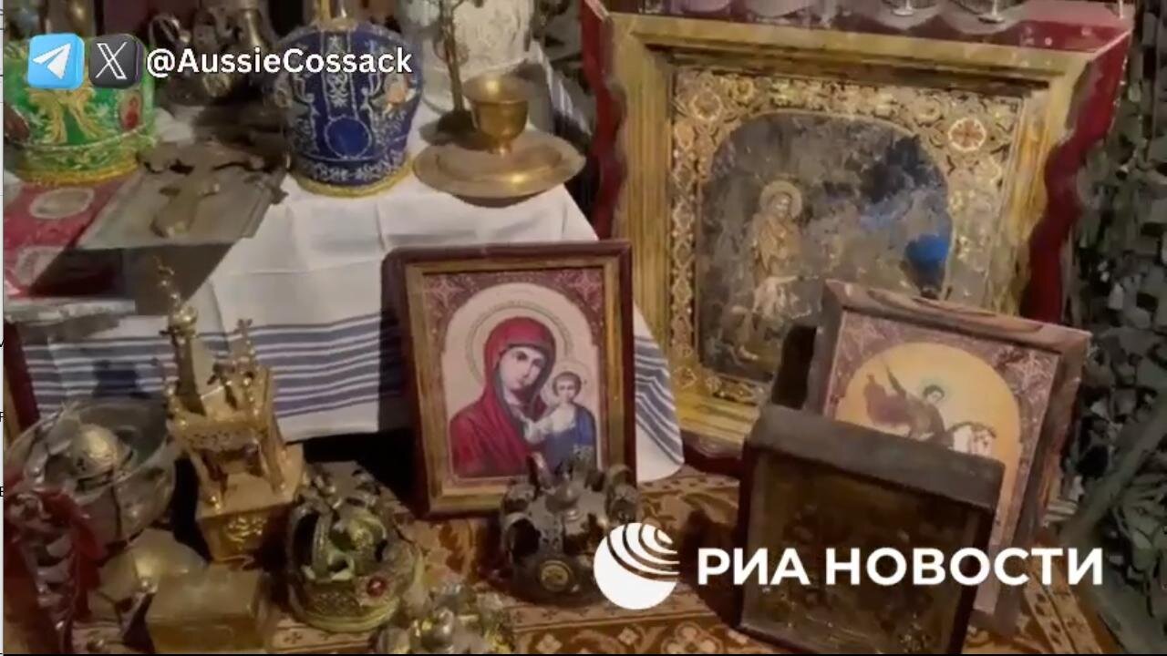 Ukrainian Zelensky SCUM Steal Religious Artifacts, Found by Russian Soldiers