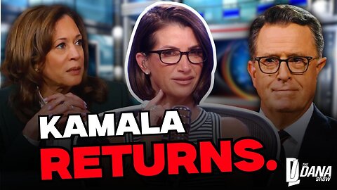 Kamala CACKLES & DODGES On Colbert In First Interview | The Dana Show - 8/01/25