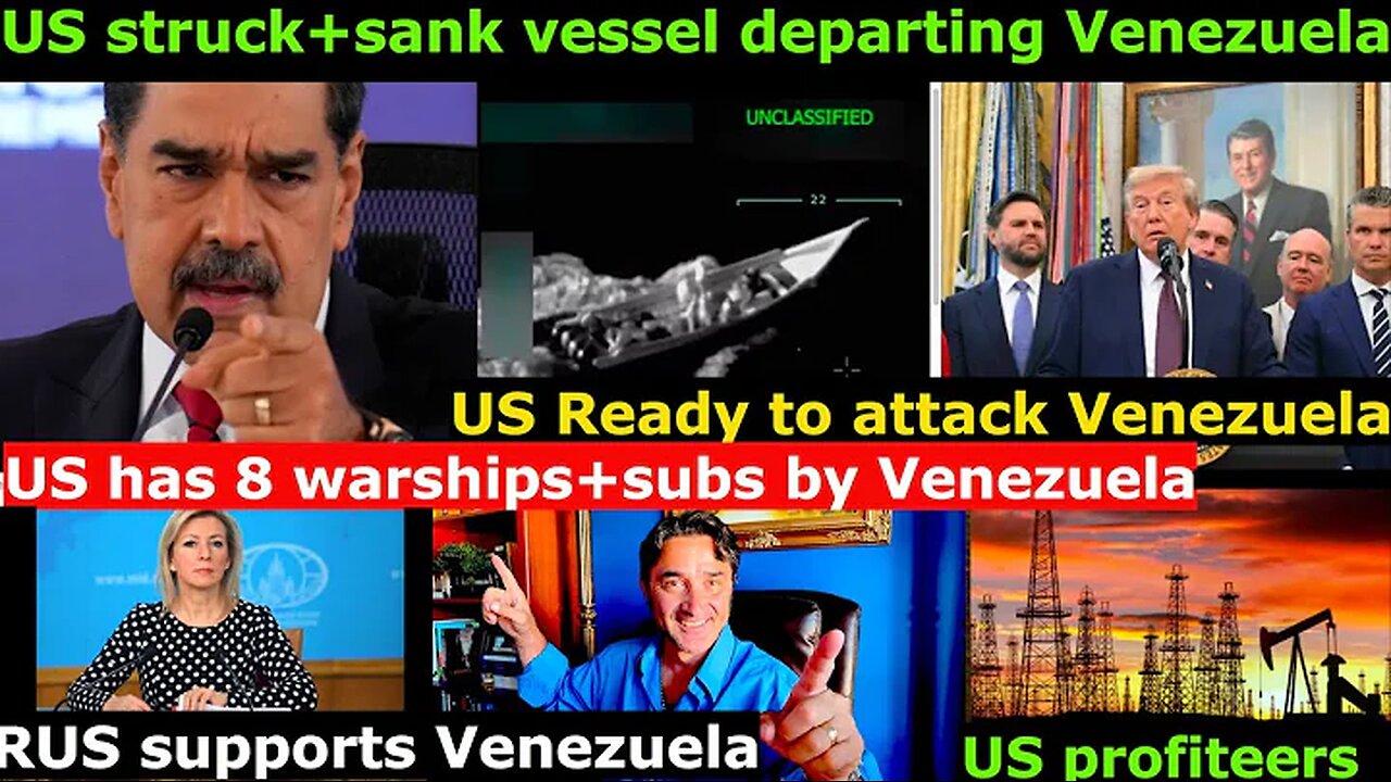 US deployed 8 Warships+Subs with 1,200 missiles ready to strike Venezuela. Maduro+Russia Respond.