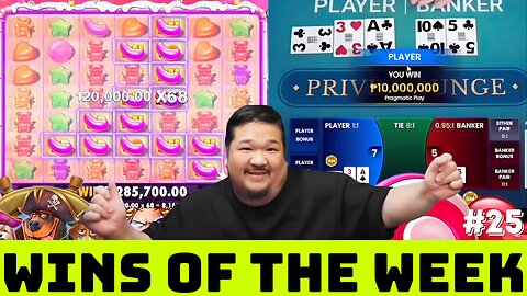 BIG BOY CHENG BIGGEST CASINO SLOT WINS OF THE WEEK! #25 I 5 MILLION MAX BET ON BACCARAT!