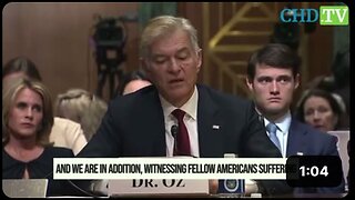 🔥Dr. Oz ON FIRE during confirmation hearing