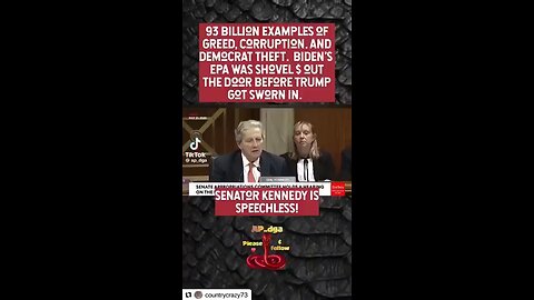 Senator Kennedy is left speechless!? Why?