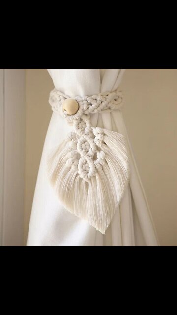 2 Pack Macrame Curtain Tiebacks